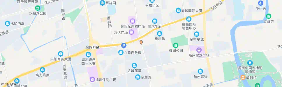 扬州邗江中路江阳中路_公交站地图_扬州公交_妙搜公交查询2025
