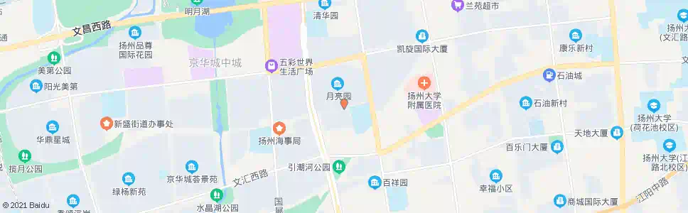 扬州美琪学校(月亮园南门)_公交站地图_扬州公交_妙搜公交查询2025