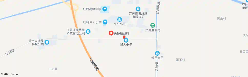 扬州红桥邮电局_公交站地图_扬州公交_妙搜公交查询2025
