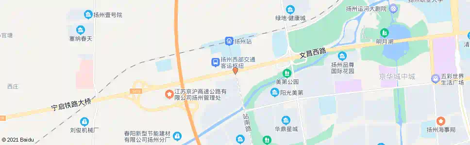 扬州站南路_公交站地图_扬州公交_妙搜公交查询2025