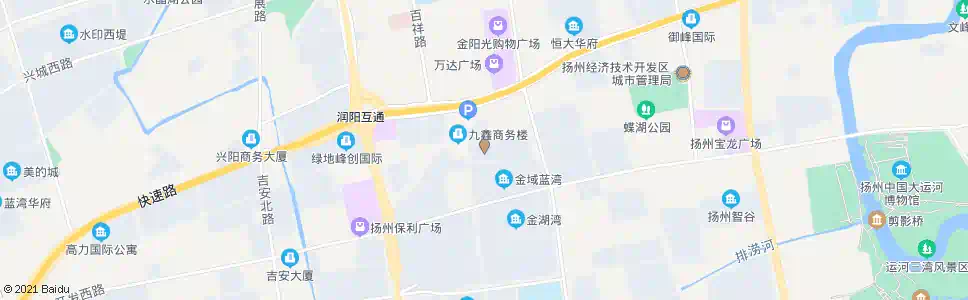 扬州金鑫花园_公交站地图_扬州公交_妙搜公交查询2025