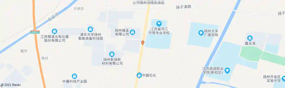 扬州蒋庄_公交站地图_扬州公交_妙搜公交查询2025