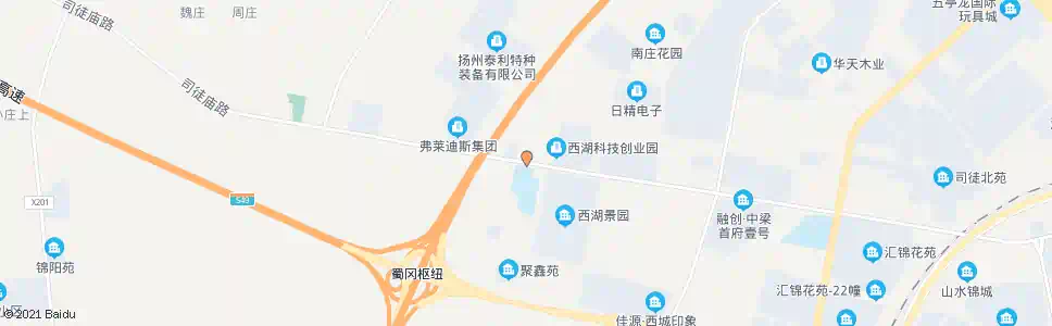 扬州后谈庄_公交站地图_扬州公交_妙搜公交查询2025
