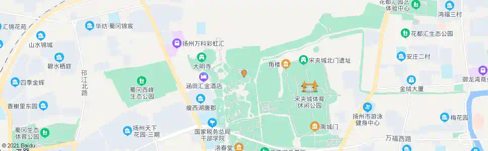扬州观音山(瘦西湖北门)_公交站地图_扬州公交_妙搜公交查询2025