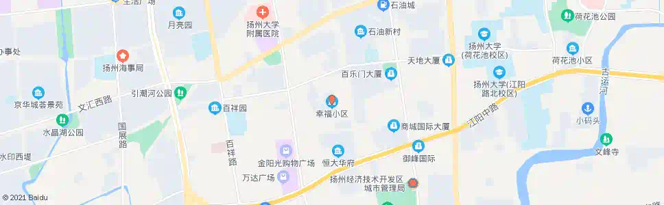 扬州幸福小区_公交站地图_扬州公交_妙搜公交查询2025