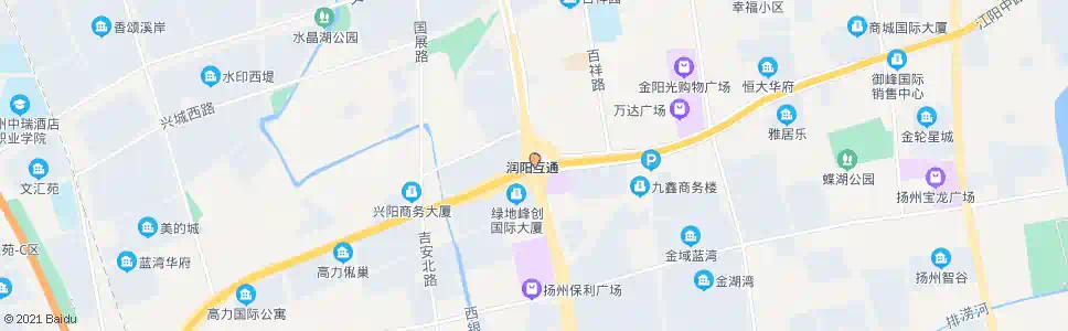 扬州江阳西路润扬中路_公交站地图_扬州公交_妙搜公交查询2025