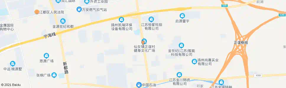 扬州正谊村委会(黄海南路)_公交站地图_扬州公交_妙搜公交查询2025