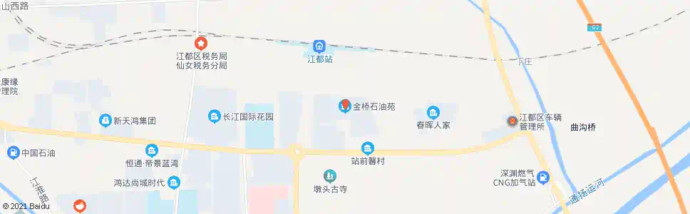 扬州金桥石油苑_公交站地图_扬州公交_妙搜公交查询2025