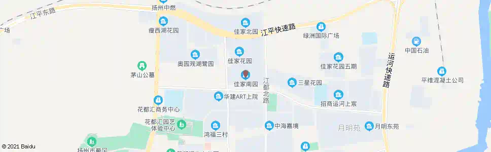 扬州佳家南园_公交站地图_扬州公交_妙搜公交查询2025