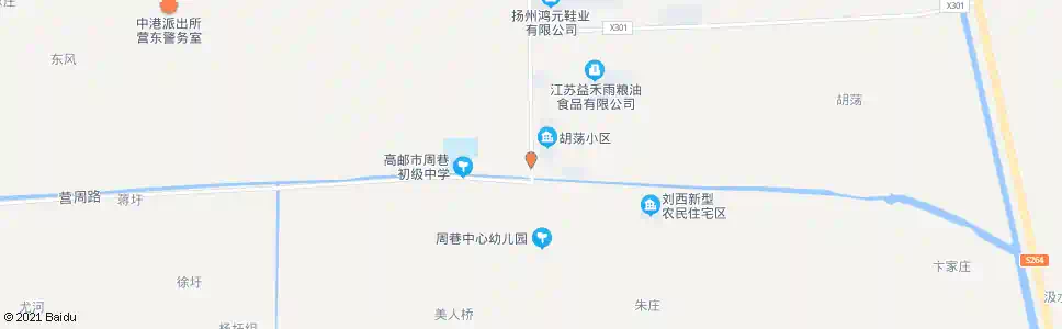 扬州周巷_公交站地图_扬州公交_妙搜公交查询2025