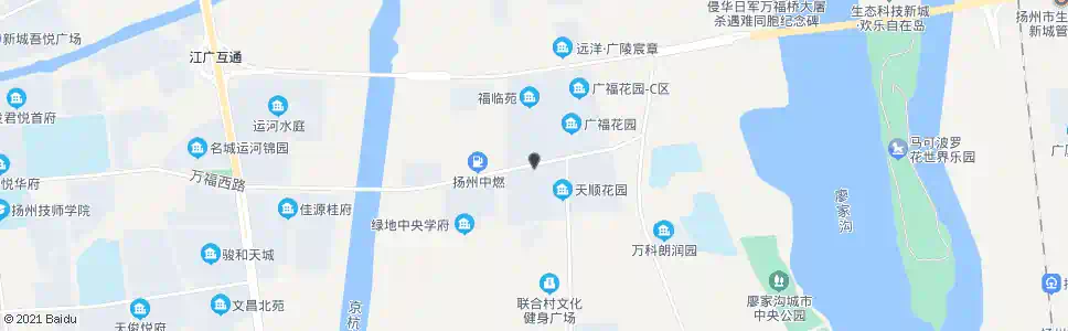 扬州天顺花园北门_公交站地图_扬州公交_妙搜公交查询2025