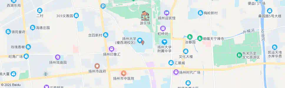 扬州扬大师院(大学北路)_公交站地图_扬州公交_妙搜公交查询2025