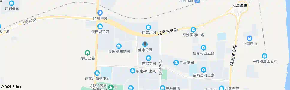扬州佳家花园_公交站地图_扬州公交_妙搜公交查询2025
