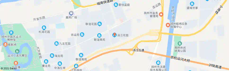 扬州汤汪花园_公交站地图_扬州公交_妙搜公交查询2025