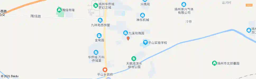 扬州九溪玫瑰园南门_公交站地图_扬州公交_妙搜公交查询2025