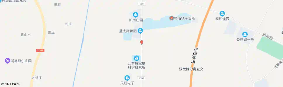扬州杨庙村_公交站地图_扬州公交_妙搜公交查询2025