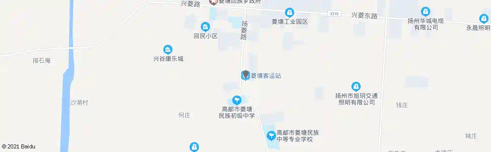 扬州菱塘客运站(菱塘清真寺)_公交站地图_扬州公交_妙搜公交查询2025
