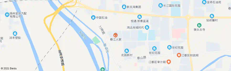 扬州春江人家_公交站地图_扬州公交_妙搜公交查询2025