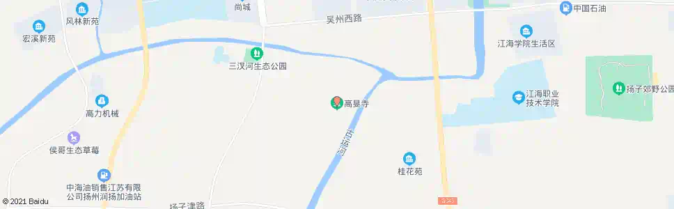 扬州江海学院(高旻寺)_公交站地图_扬州公交_妙搜公交查询2025