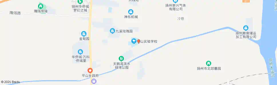 扬州槐泗中学_公交站地图_扬州公交_妙搜公交查询2025