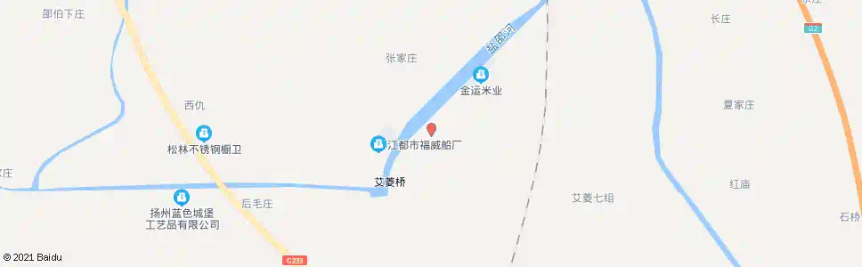 扬州艾菱_公交站地图_扬州公交_妙搜公交查询2025