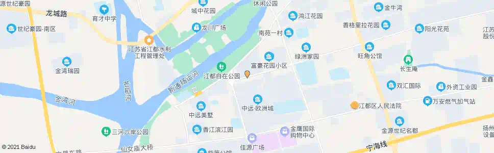扬州南苑二村_公交站地图_扬州公交_妙搜公交查询2025
