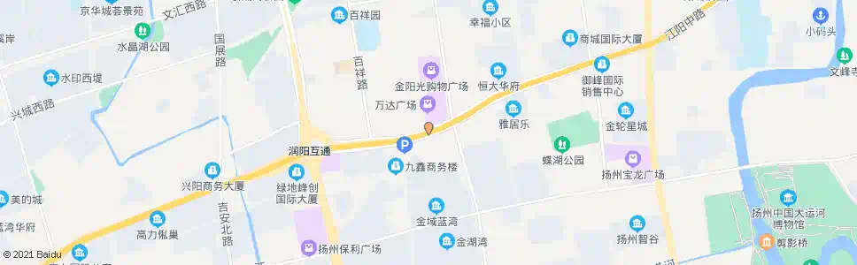 扬州江阳西路邗江中路_公交站地图_扬州公交_妙搜公交查询2025
