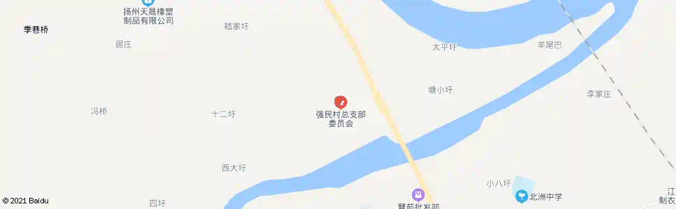 扬州强民村_公交站地图_扬州公交_妙搜公交查询2025