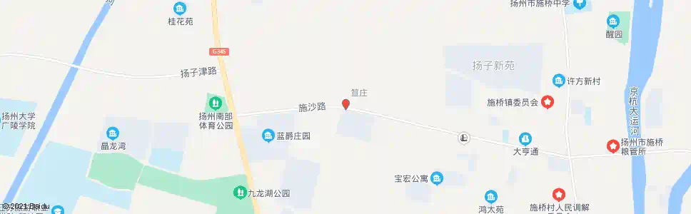 扬州港南村部_公交站地图_扬州公交_妙搜公交查询2025