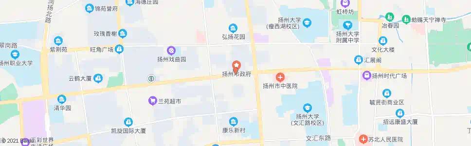 扬州北京路小学_公交站地图_扬州公交_妙搜公交查询2025