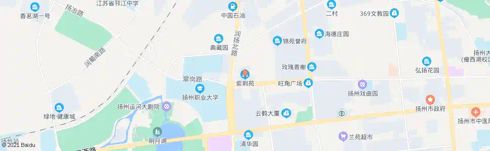 扬州紫荆苑_公交站地图_扬州公交_妙搜公交查询2025