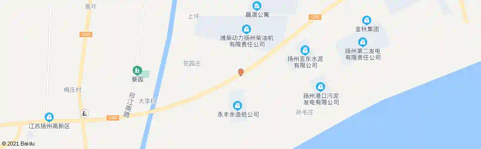 扬州蔡庄_公交站地图_扬州公交_妙搜公交查询2025