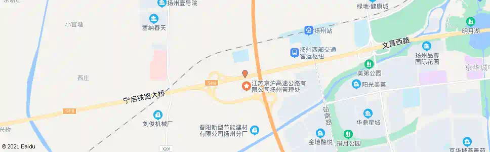 扬州京沪高速管理处_公交站地图_扬州公交_妙搜公交查询2025