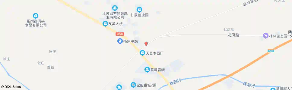 扬州新甘泉路扬天路_公交站地图_扬州公交_妙搜公交查询2025