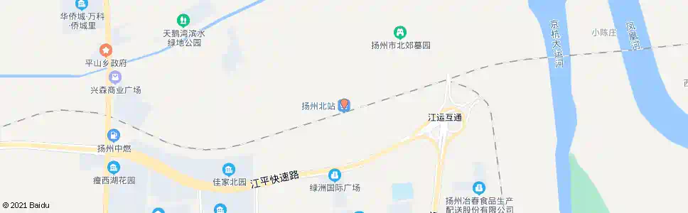 扬州龙川桥北_公交站地图_扬州公交_妙搜公交查询2025