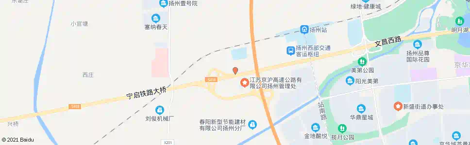 扬州西花园_公交站地图_扬州公交_妙搜公交查询2025