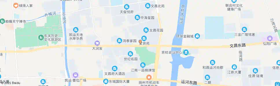 扬州文昌大厦(房展中心)_公交站地图_扬州公交_妙搜公交查询2025