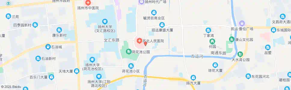 扬州苏北医院_公交站地图_扬州公交_妙搜公交查询2025