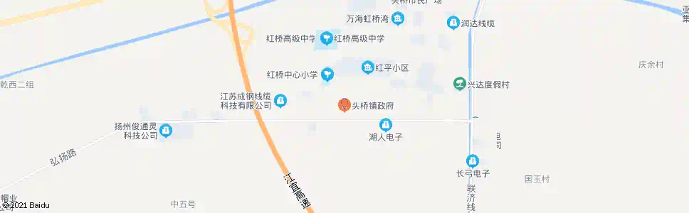 扬州头桥镇_公交站地图_扬州公交_妙搜公交查询2025