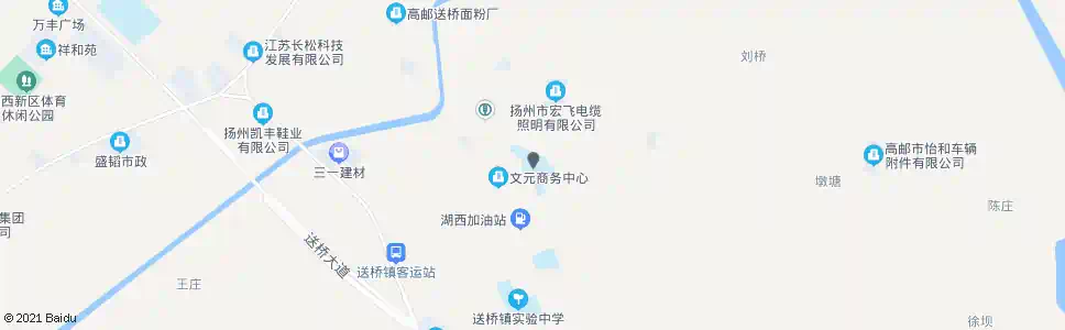 扬州送桥学校_公交站地图_扬州公交_妙搜公交查询2025