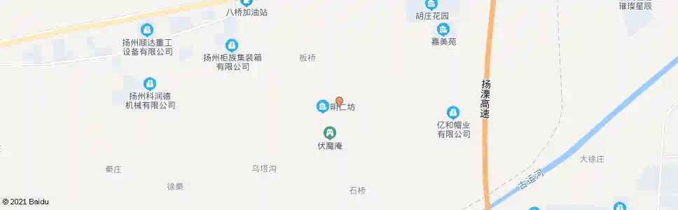 扬州明仁坊_公交站地图_扬州公交_妙搜公交查询2025