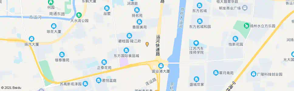 扬州工业品市场东_公交站地图_扬州公交_妙搜公交查询2025