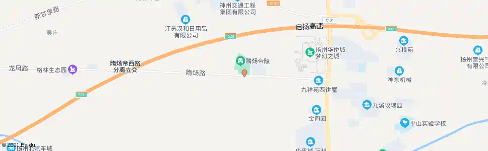 扬州隋炀帝陵_公交站地图_扬州公交_妙搜公交查询2025