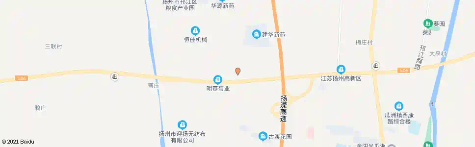扬州建华大道岔口_公交站地图_扬州公交_妙搜公交查询2025