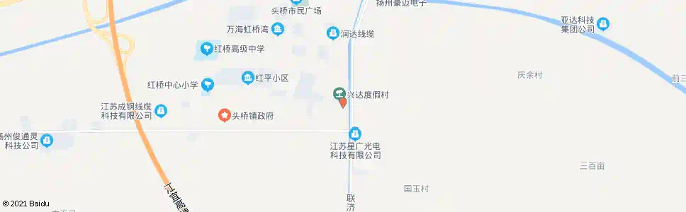 扬州兴达度假村_公交站地图_扬州公交_妙搜公交查询2025