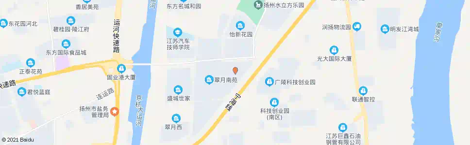 扬州翠月东苑_公交站地图_扬州公交_妙搜公交查询2025