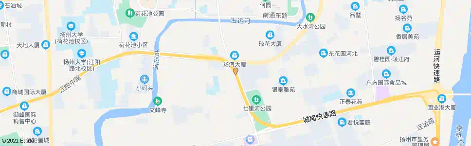 扬州渡江南路江阳东路_公交站地图_扬州公交_妙搜公交查询2025