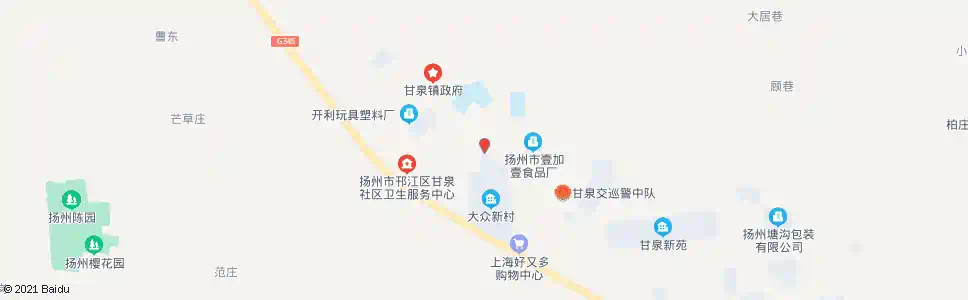 扬州甘泉医院_公交站地图_扬州公交_妙搜公交查询2025