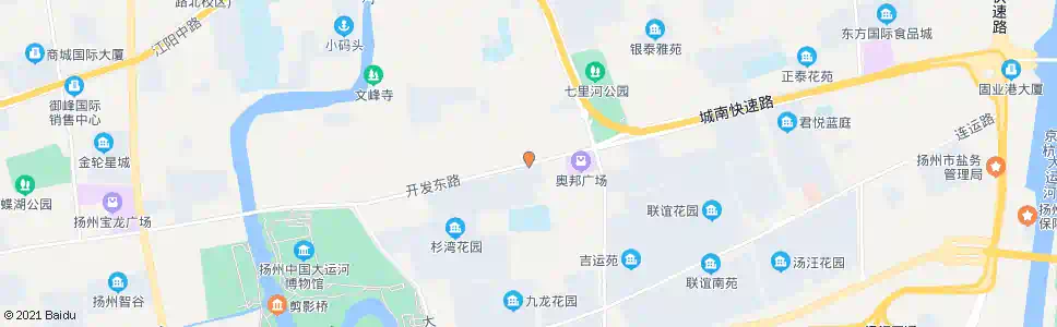 扬州开发东路_公交站地图_扬州公交_妙搜公交查询2025
