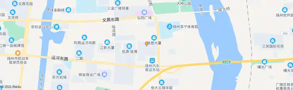 扬州信息产业基地西区_公交站地图_扬州公交_妙搜公交查询2025